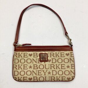 Dooney and Bourke LOGO Canvas Wristlet Bag